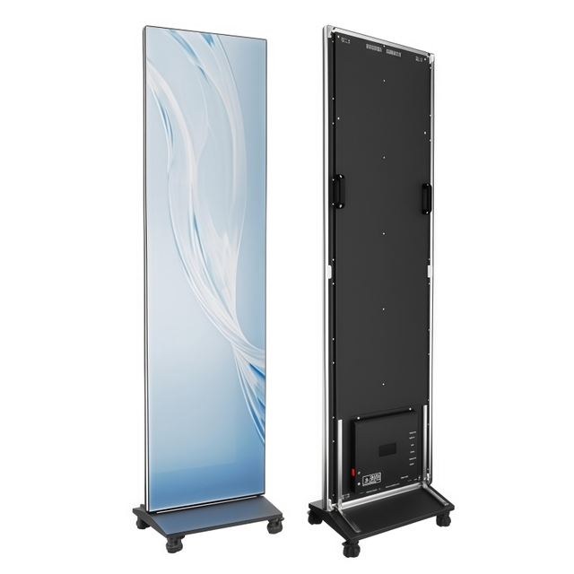Portable LED Smart Poster Screen ，This product supports wireless control technology