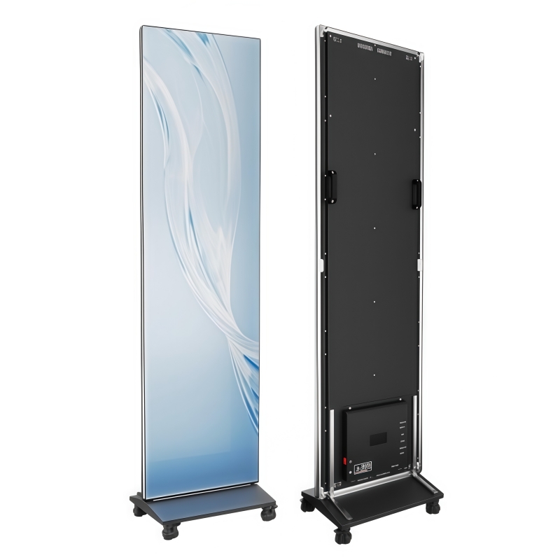 Portable LED Smart Poster Screen ，This product supports wireless control technology
